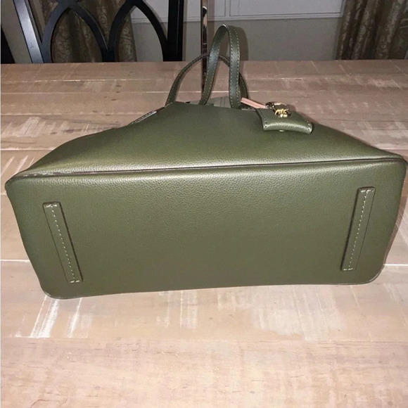 Marc Jacobs The Editor Leather Tote - Balsam Fir / Pink Interior w/ Dust Bag - Picture 10 of 16